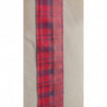 NOUVEAU ruban fantaisie carreau réversible rose 2.5 cm