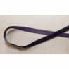 NOUVEAU ruban fantaisie façon couture surpiqué bicolore violet 