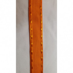NOUVEAU ruban fantaisie façon couture surpiqué orange 