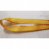 NOUVEAU ruban fantaisie façon couture surpiqué jaune moutarde  NOUVEAU ruban fantaisie façon couture surpiqué jaune moutarde