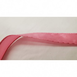 NOUVEAU ruban fantaisie façon couture surpiqué rose 