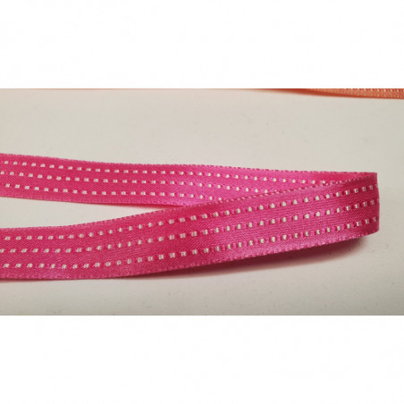 NOUVEAU ruban fantaisie satin façon couture rose fushia NOUVEAU ruban fantaisie satin façon couture rose fushia