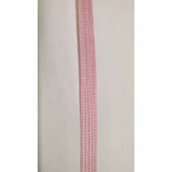 NOUVEAU ruban fantaisie organza façon couture rose pale  1.5 cm