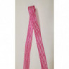 NOUVEAU ruban fantaisie organza façon couture rose fushia  1.5 cm