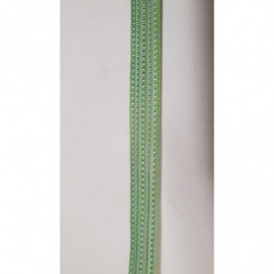 NOUVEAU ruban fantaisie organza façon couture vert  1.5 cm