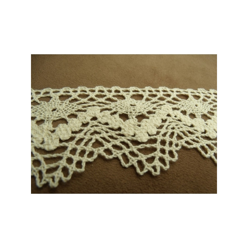 guipure coton vintage beige