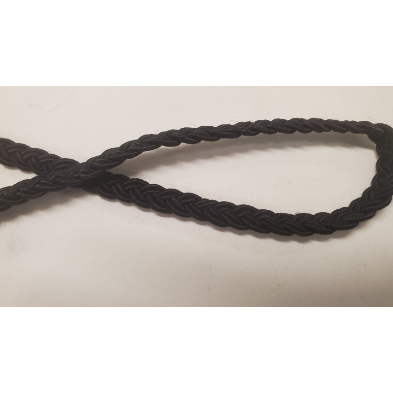 NOUVEAU ruban fantaisie entrelacée noir 