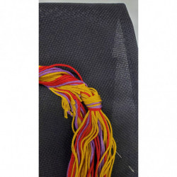 nouvelle écharpe à broder au point comptée en lurex: longueur 95 cm / largeur 20 cm