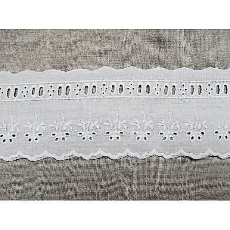 Broderie anglaise coton blanche Broderie anglaise coton blanche