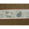 ruban à  brodé motif animaux