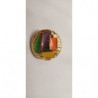Bouton Strass Acrylique multicolore, 21mm