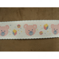 ruban à brodé motif nounours