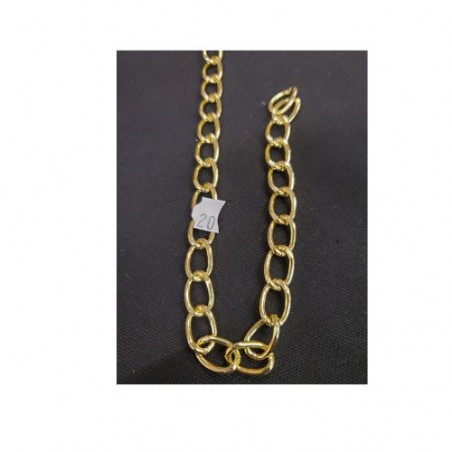Chaînette Métallique Doré Décorative Largeur 10 mm / Longueur 15 mm