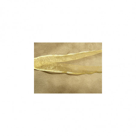 LOT DE 4 METRES Ruban Organza Fin Liséré 15 mm