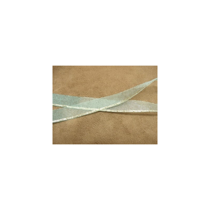 LOT DE 4 METRES Ruban Organza Fin Liséré 15 mm