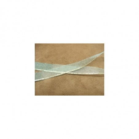 LOT DE 4 METRES Ruban Organza Fin Liséré 15 mm