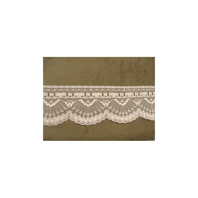 DENTELLE DE CALAIS  finement dentelée 7 cm