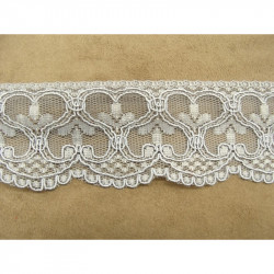 DENTELLE DE CALAIS dentellé sur une bordure 6 cm