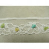 dentelle perlé - 3cm- turquoise