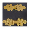 Bouton brandebourg métal doré – 6 cm x 2 cm – mercerie couture