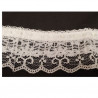 dentelle à 2 rangées blanche 5 cm