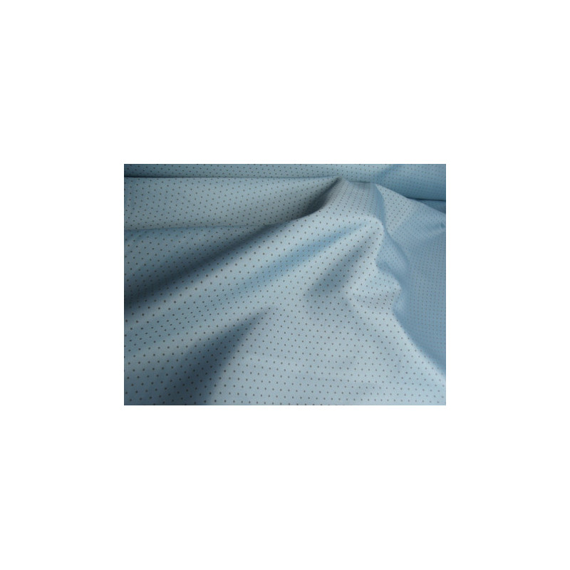 Doublure à motifs Bleu Canard à pois 140 cm