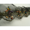 Ruban Brodé Avec Perles Sur Voile 7.5 cm