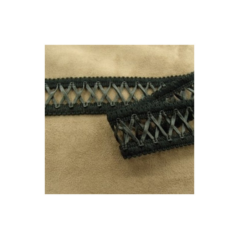 DENTELLE noire coton 2,5 cm