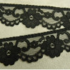 DENTELLE de calais noire 3 cm