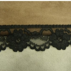 DENTELLE de calais noire 3 cm