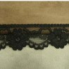 DENTELLE de calais noire 3 cm