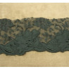 Dentelle de calais brodée noire 7 cm