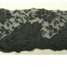 Dentelle de calais brodée noire 7 cm