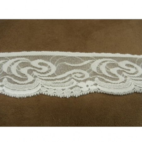 DENTELLE DE CALAIS STRETCH blanche 5 cm