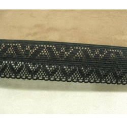 DENTELLE ELASTIQUE STRETCH noire 3 cm