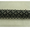 DENTELLE ELASTIQUE COTON noire 3 cm