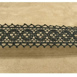 DENTELLE ELASTIQUE COTON noire 3 cm