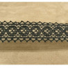 DENTELLE ELASTIQUE COTON noire 3 cm