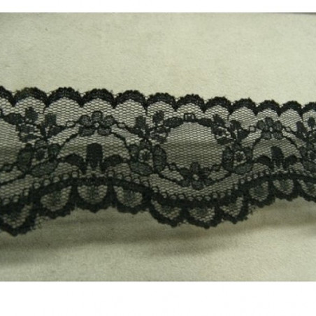 DENTELLE DE CALAIS noire 4,5 cm