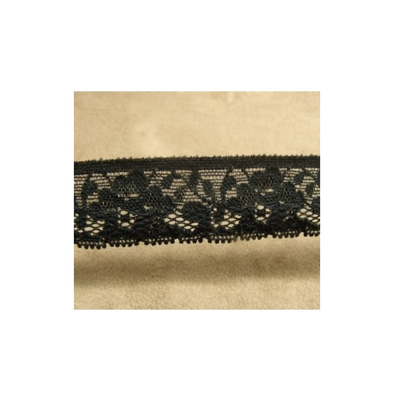 dentelle de calais stretch noire 2,5 cm
