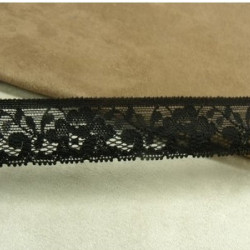 dentelle de calais stretch noire 2,5 cm
