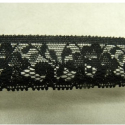 dentelle de calais stretch noire 2,5 cm