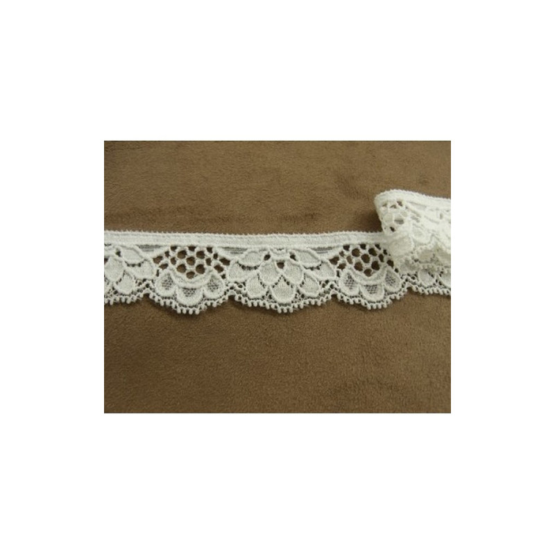 DENTELLE DE CALAIS STRETCH blanche 2,5 cm