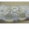 DENTELLE DE CALAIS STRETCH bleu ciel et blanche 5 cm
