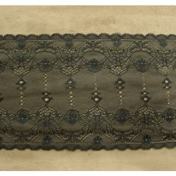 DENTELLE DE CALAIS noire 14 cm