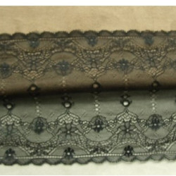 DENTELLE DE CALAIS noire 14 cm