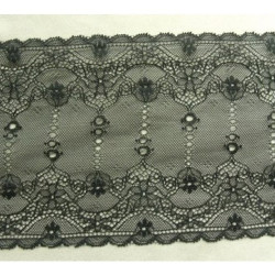 DENTELLE DE CALAIS noire 14 cm