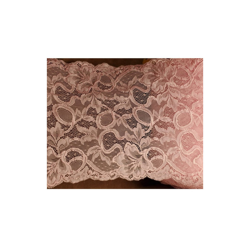 nouvelle dentelle de calais leavers rose,22 cm