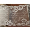 dentelle de calais leavers blanche 19 cm