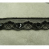 DENTELLE PERLE/ paillette noire 1.5 cm